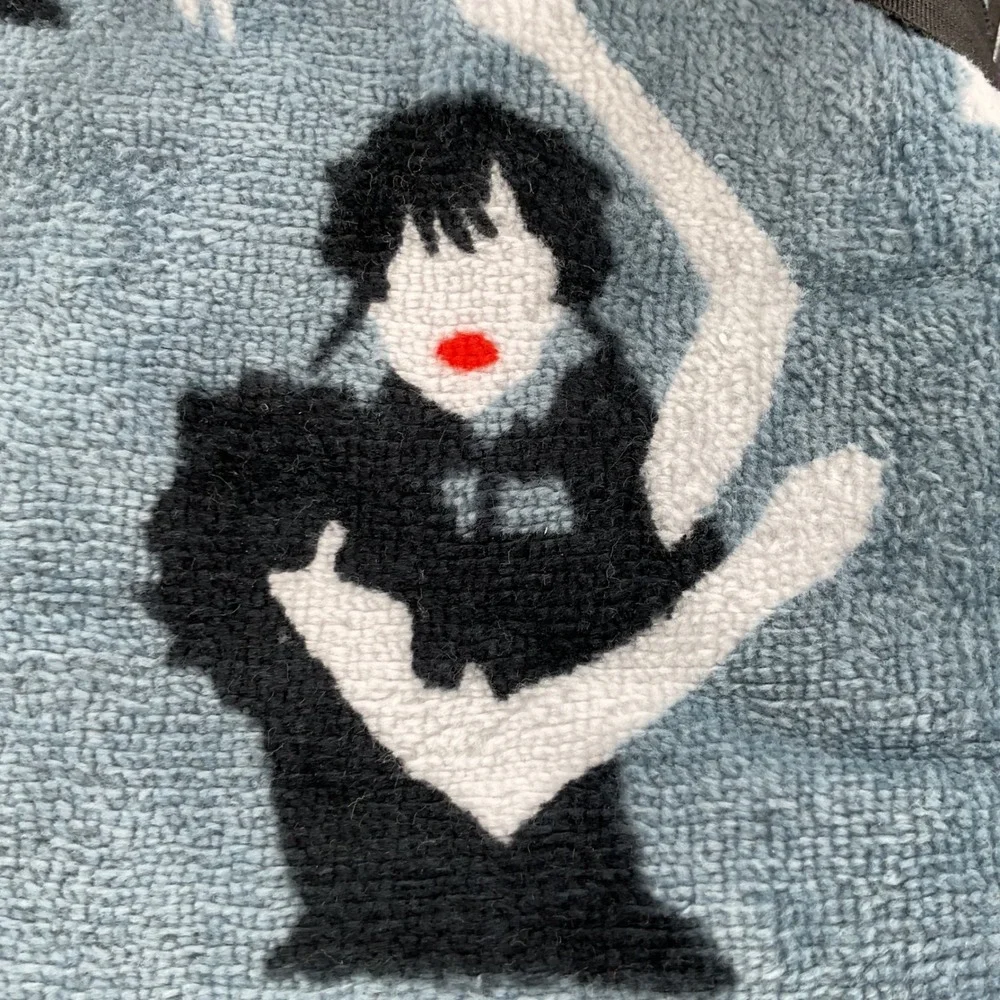 Wednesday Addams 2 Pack Hand Towels 16x28 Cotton Blue Goth Dance MGM New